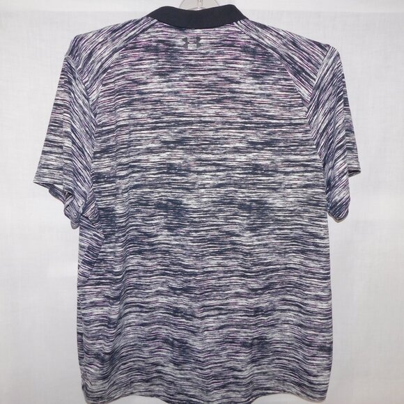 Under Armour Iso-Chill Mens 3XL Black White Cooling Loose Golf Polo Shirt - Picture 7 of 9